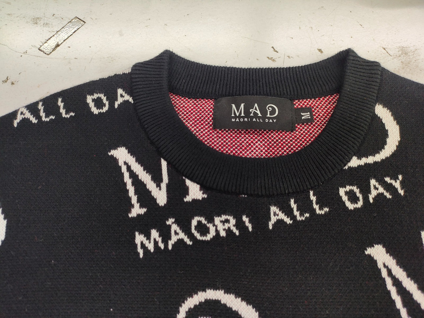 Tinō Māori All Day M•A•D Wool Jumper