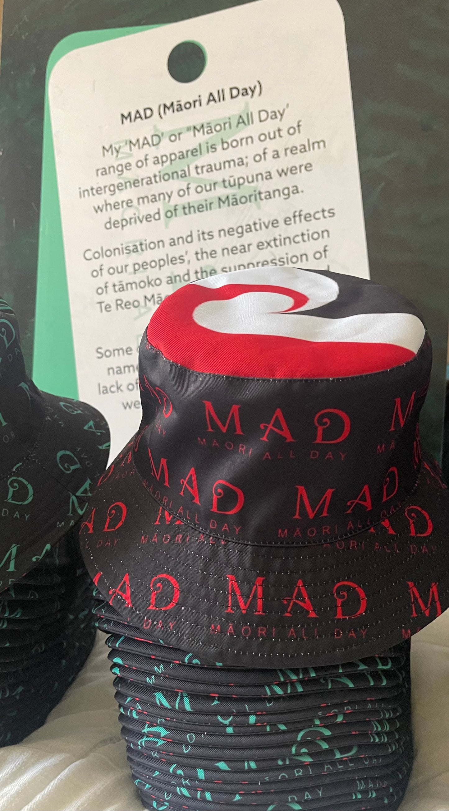 Kids Tinō M.Ā.D Bucket Hats (Reversible) 54cm